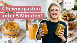 😍🍅 Die 3 wichtigsten Gewürzpasten – für den ultimativen Geschmack  Thermomix® Rezepte [upl. by Nylrem792]