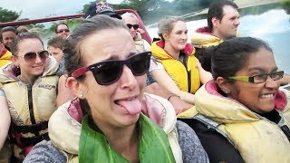 Insane River Jet Boat Ride  Fiji Day 5 [upl. by Anicnarf983]