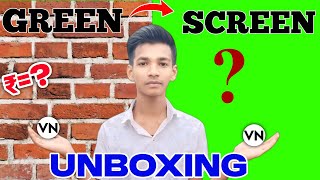 Green Screen Unboxing Setup and Review For Youtube Background  810 Feet size only 350 rs setup [upl. by Adniuqal642]