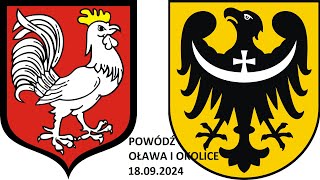 Zagrożenie powodziowe Dolny Śląsk19092024Oława i okolice [upl. by Aleina]