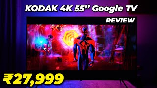 Kodak 55quot 4K Google TV Review 🔥 Best TV under 30000 [upl. by Min]