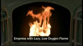 Pellet Stove Flame Characteristics Enviro Empress [upl. by Vinny]