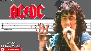 ACDC  Highway To Hell Guitar Tutorial Iron Man 2 Theme [upl. by Eleanora443]