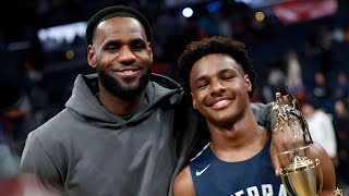 quotLeBrons Surprising Rule for Bronny on the Court [upl. by Leirad]