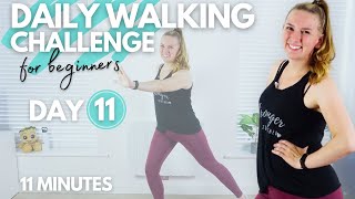 11 Minute Low Impact Walking Workout  DAY 11 Daily Walking Challenge for Beginners ± 1100 steps [upl. by Eiramrebma611]