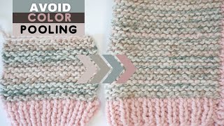 Alternating Skeins to Avoid Pooling in Flat Knitting  Knitting House Square [upl. by Emearg]