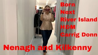 Shopping haul 2023  Clothes shopping Born Next River Island HampM and Carrig Donn [upl. by Learsiy]