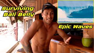 THE REALITY OF SURF TRIPS BALI BELLY TO EPIC WAVES [upl. by Aisenet]