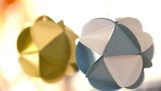 Paper Ball Ornaments [upl. by Nerraw]