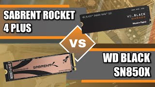 WD Black SN850X vs Sabrent Rocket 4 Plus SSD Comparison [upl. by Mitchell]