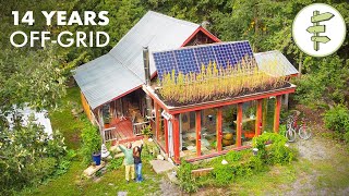 14 Years Living OffGrid in a SelfBuilt Cabin amp Farming Tons of Food on the Land [upl. by Sirtimid]