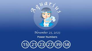 Aquarius horoscope for November 23 2023 [upl. by Balkin878]