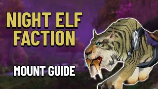 How To Get All Night Elf Faction Mounts  WoW Mount Guide [upl. by Gorges]