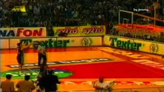 OLYMPIACOS PAOK 5558 PLAY OFFS 1998 [upl. by Mullins]