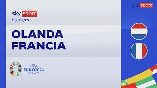 OlandaFrancia 00 gli highlights degli Europei 2024 [upl. by Kisung881]