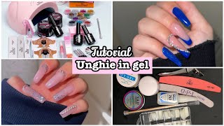 TUTORIAL SU COME FARE LE UNGHIE IN GEL  HAUL 💅🏻💗 [upl. by Aryt]