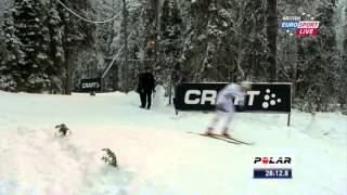 CrossCountry Skiing World Cup  20121125 Gällivare 4x10 km relay [upl. by Ardnyk834]