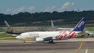 Boeing 737300F PSTOT taxiing in Manaus after landing in Manaus coming from Guarulhos [upl. by Stanton747]