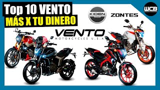 Top 10 VENTO Motos que te dan MÁS por tu DINERO  2022 [upl. by Burley]