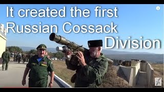 Military fieldcharges of the Cossacks Abinsky District Kuban Russia 2015 [upl. by Genevieve]