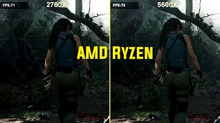 AMD Ryzen 7 CPU Comparison 2700X vs 5600X in SOTTR AIDA64 and 3DMark  4K 60fps [upl. by Meta]