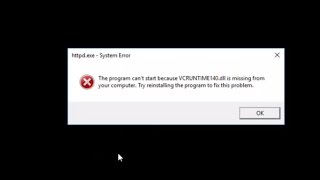 How to Fix Error VCRUNTIME140dll System Error The program cant start because [upl. by Rogerg]