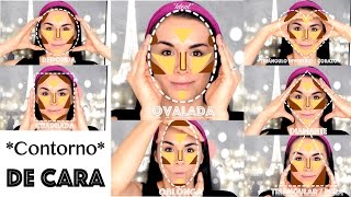 CÓMO CONTORNEAR SEGÚN LOS TIPOS DE ROSTRO  MAQUILLAJE CORRECTOR  Ana Del Toro [upl. by Ludba]