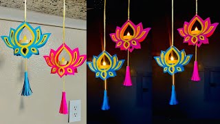 Tealight hanging idea for Diwali  Diwali decoration ideas  Tealight candle decoration [upl. by Geoffrey720]