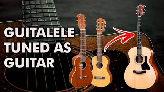 How to tune the guitalele like a guitar EADGBE tuning [upl. by Ennahtebazile183]