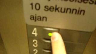 Schindler Traction Scenic elevatorlift at Hellsten Hotel Apartments Espoo Finland Another video [upl. by Drannel]