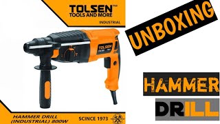 unboxing tolsen 79511 rotary hammer [upl. by Gawen825]