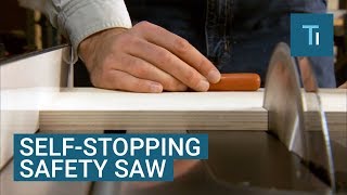 This Saw Will Automatically Stop Itself Before It Hits Your Fingers — Heres How [upl. by Varipapa]