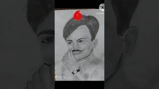 My Favourite And Top Ten Artworks art drawing bhagatsingh trending [upl. by Nicolais91]