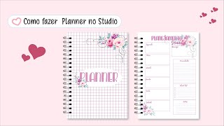 Como fazer PLANNER NO SILHOUETTE STUDIO  planner semanal [upl. by Stromberg633]