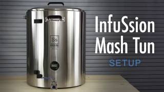 Ss Brew Tech InfuSsion Mash Tun Setup [upl. by Mona]