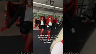 Razzle and Dazzle SO SCARY 😱 gracessocks ninbeaa hazbinhotel razzledazzle cosplay meme cute [upl. by Hertzog642]