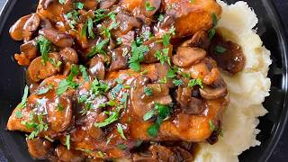 Barefoot Contessa Chicken Marsala Copycat Recipe Alcohol Free option [upl. by Dhaf]