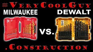 Milwaukee Drill Bits Vs Dewalt Drill Bits [upl. by Atinna474]