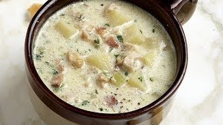 how to make the BEST clam chowder [upl. by Eirhtug]