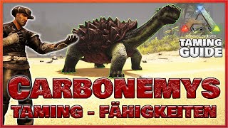 ★ ARK TAMING GUIDE ★ Carbonemys zähmen und Fähigkeiten  ARK Survival Evolved  Doctendo [upl. by Weide92]