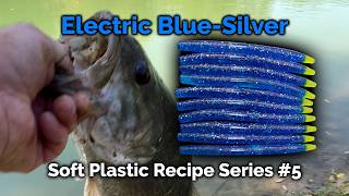 Electric BlueSilver Stickos  Soft Plastic Baits for Beginners  Make and Catch [upl. by Ebbie]