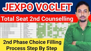 Jexpo Voclet 2nd Counselling Choice Filling Process Step By Step  Total কটা সিট আছে দেখে নাও [upl. by Copp]