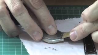 Fitting a leather strap to a TAG Heuer 6000 Series watch [upl. by Jeddy]