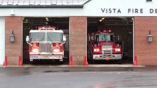 Vista FD Car 2561  Engine 141 Responding [upl. by Vesta]