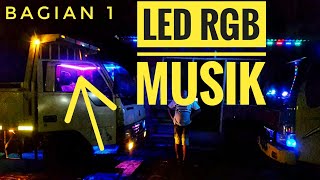 Memasang lampu plafon RGB musik di truk bagian 1 [upl. by Arst666]