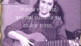 Violeta Parra  Volver a los 17  Letra [upl. by Ahsitam520]