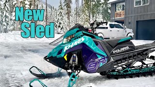 FIRST RIDE ON 2024 POLARIS 9R SNOWMOBILE [upl. by Claire17]