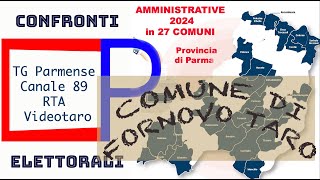 VOTO AMMINISTRATIVO 89 Giugno 2024  Confronto elettorale candidati Sindaci Comune di FORNOVO TARO [upl. by Aldos]