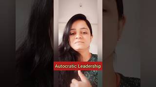 Autocratic Leadership Style I Authoritarian Style of Leadership I leadership shorts short [upl. by Ina]