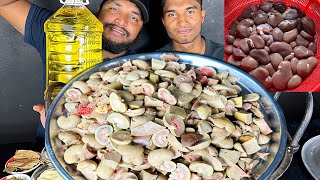 MUTTON LIVER AND KIDNEY WITH RICE EATING CHALLENE COOKING AND EATING VIDEO [upl. by Adnawak627]